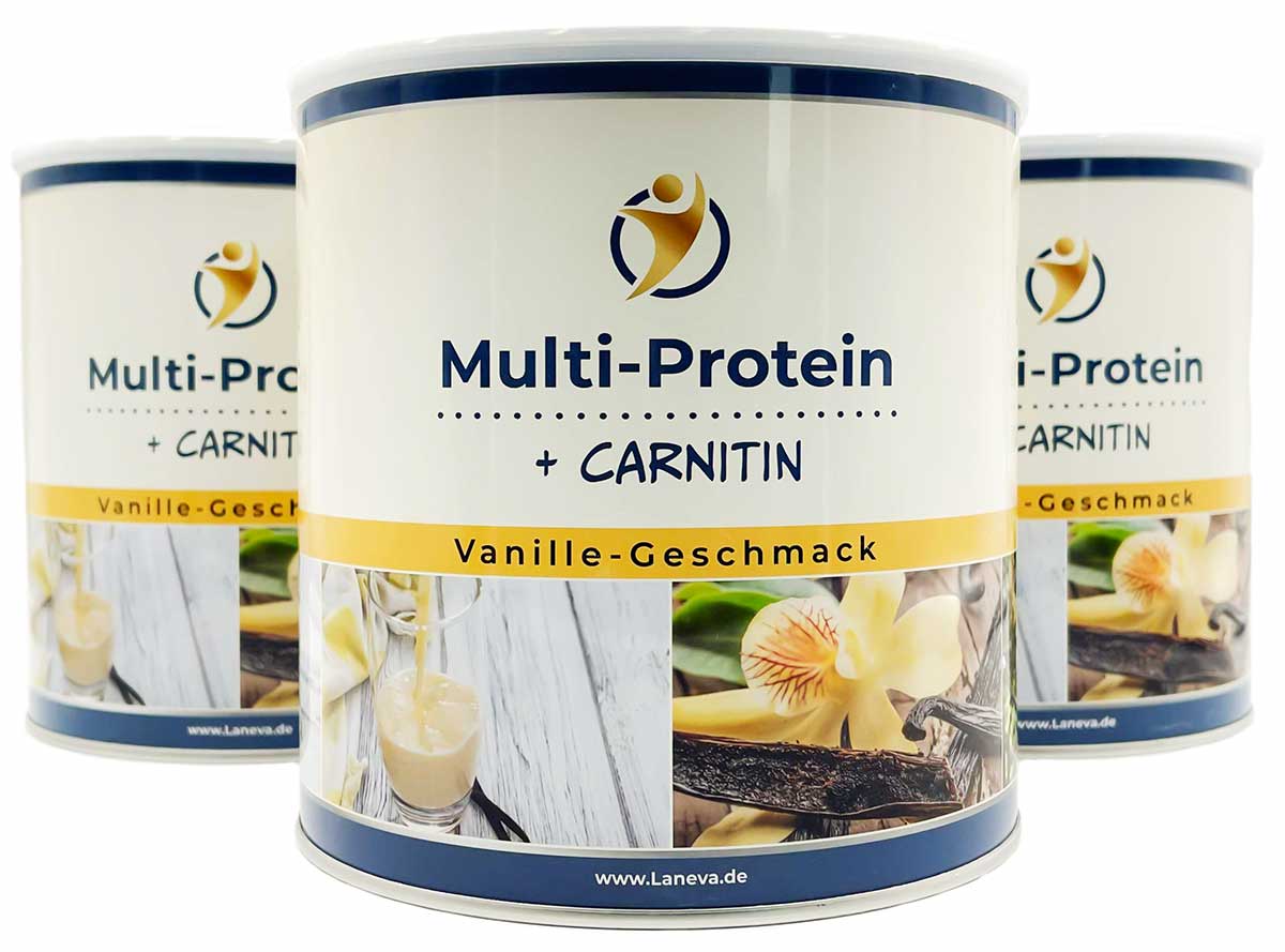 Multi-Protein (Vanille Geschmack) 3er Vorrats-Set (3 x 750g Dose)