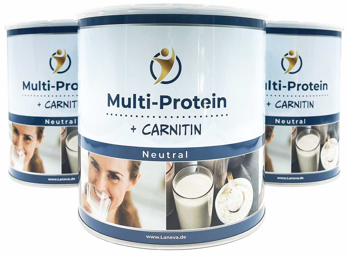 Multi-Protein (neutraler Geschmack) 3er Vorrats-Set (3 x 750g Dose)